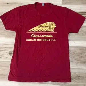 Indian Motorcycle Short Sleeve Graphic Tee Shirt Women’s Medium thumbnail 1