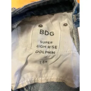 BDG Shorts Size 28 Super High Rise Dolphin Fray Cotton Urban Outfitters (4044) thumbnail 3