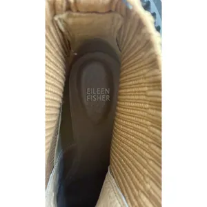 Eileen Fisher Chelsea Boots Womens 7.5 Tan Leather Wedge Ankle Bootie thumbnail 10