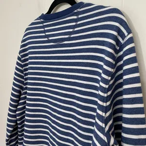 Old Navy Crewneck Striped Long Sleeve Top Fleece Lined Nautical ~ Women’s Size L thumbnail 9
