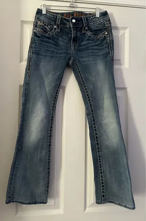 Rock Revival Celine style Bootcut Jeans are a size 28. thumbnail 5