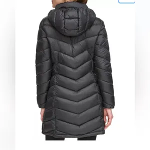 Charter Club Packable Hooded Puffer Coat Size Large Black thumbnail 2