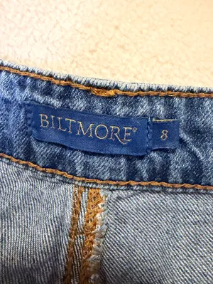 Biltmore Classic Wide-Leg Blue Denim Jeans - Women thumbnail 3