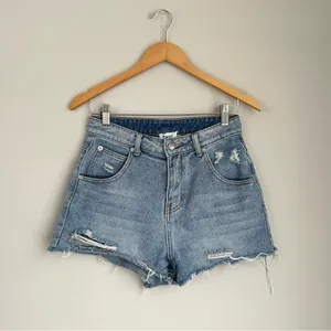 Princess Polly Feels Like Summer Denim Shorts Size 4 thumbnail 4