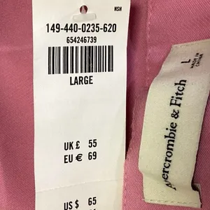 NEW Abercrombie & Fitch Pink High Waist Wide Leg Pleated Zipper Bermuda Shorts L thumbnail 4