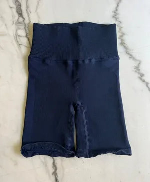 Free People Movement Navy Blue Biker Shorts thumbnail 4
