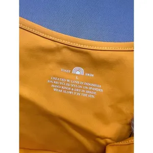 Toast Swim x Free People Signature Open Side Bottom in Marigold Yellow NWT thumbnail 5