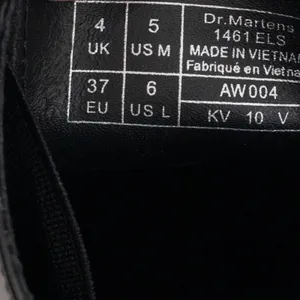 Dr. Martens. 1461 Els Black Smooth Leather Oxford Shoes.‎ thumbnail 4