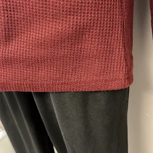Unbranded Brick Red Pullover Long Sleeve Thermal Crew Neck Shirt- Small thumbnail 6