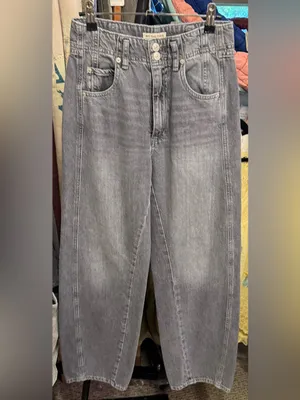 NWOT Free People We the Free Aster Straight Leg Jeans - slate grey - 27 thumbnail 8