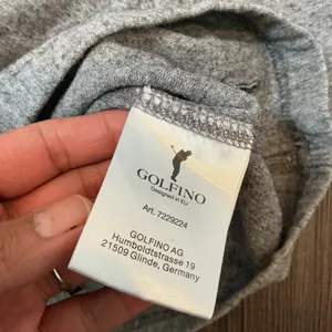 Golfino Grey Tencel Wool Blend Quarter Zip Pullover Golf Sweater Grey Small thumbnail 4