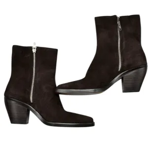 NWOB Madewell The Idris Side Zip Ankle Boot Coffee Bean Suede Leather Size 8 thumbnail 2