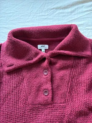 Aerie Oversized Collared Sweater thumbnail 4