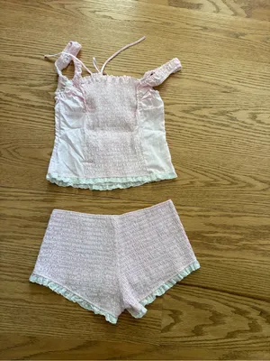 Frankies bikinis pink gingham outfit thumbnail 3