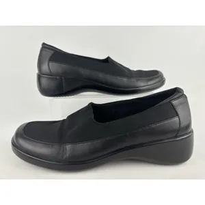 Keds Black Loafers Comfort Dress Shoes Slip On Soft Fabric Stretch‎ Womens 7.5 thumbnail 2