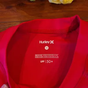 Hurley Red Sunshirt/ Rash Gaurd 1X thumbnail 4
