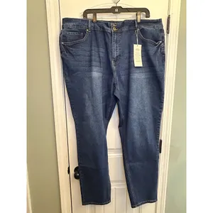 Ashley Stewart Fearless 26 Skinny Jeans High Rise Stretch Denim NWT Plus Womens thumbnail 2