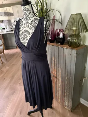 Loft size, large purple, summer dress thumbnail 3