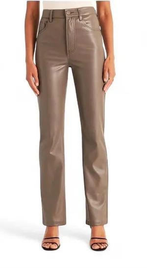 Abercrombie 90s straight leather pants thumbnail 1