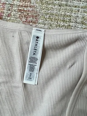 Athleta Rib Tank Top Aurora Seamless Crop thumbnail 3