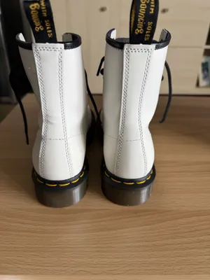 Dr. Martens 1460 Women’s White Leather Boots thumbnail 5