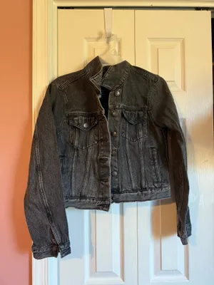 Vigoss Custom made Philadelphia eagles black denim jacket thumbnail 2