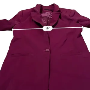 RTR‎ Endless Rose Purple Pink Single Breasted Long Sleeve Blazer Sz M thumbnail 15
