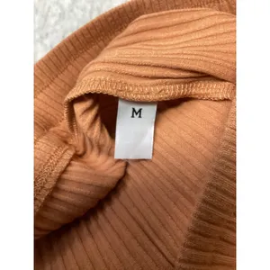 Billabong Essentials Women Ribbed Wide Leg Pants Orange Terracotta Medium M NWOT thumbnail 5