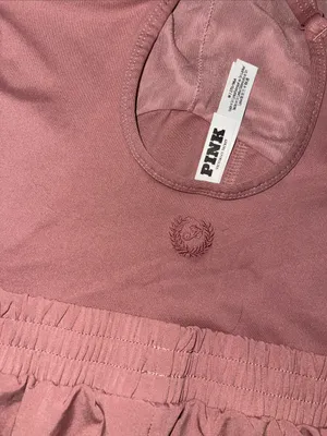 Victoria’s Secret PINK Dusty Rose Romper • Strappy Back • Size M thumbnail 4