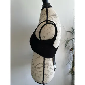 White Fox Women's "The Ex Factor Crop" Top Black S One Sleeve NWT‎ thumbnail 3