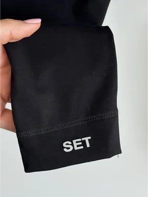 SET Active Sportbody Black High Rise Leggings Ankle Length Size S thumbnail 10