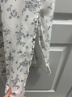 Abercrombie & Fitch White Floral Midi Dress thumbnail 2