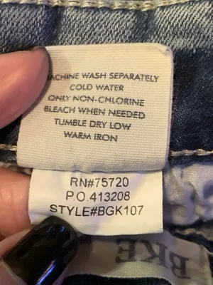 BKE Denim Blue Cotton Blend Payton Jeans Womens Size 26x31.5-- Rise 8" Rodeo thumbnail 6