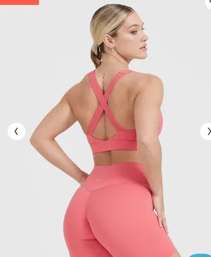Oner Active Tímeles Square Neck Bralette Amplify Pink thumbnail 2
