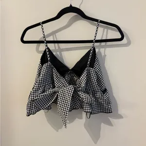 Pacsun LA Hearts Gingham Babydoll Tie Top Size S thumbnail 3