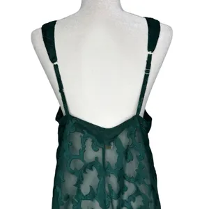 Victoria's Secret Vintage 80s/90s L Gold Label Satin Chemise Babydoll Slip Dress thumbnail 7