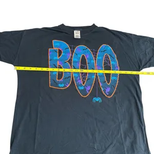 Club Bed Women’s One Size Boo Halloween Oversized Tee‎ Shirt Dress Black Goth thumbnail 7