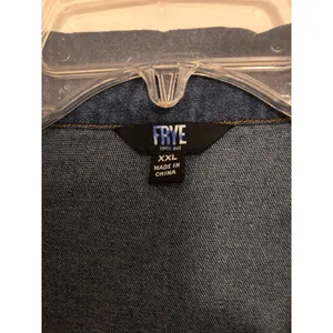 Frye Womens Denim Shirt Dress Blue Long Sleeve Button Front Seamed Waist XXL thumbnail 4
