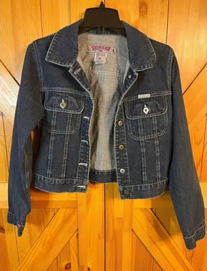 SILVER Dark Blue Jean Jacket Size Medium (2171) thumbnail 1