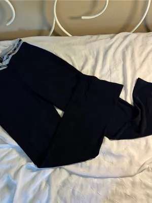 Women's y2k sweatpants lounge jersey bottoms in navy blue thumbnail 4