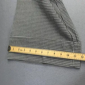 Maeve Anthropologie Houndstooth Flare Leg Trousers‎ Black White Womens Size 10 thumbnail 6