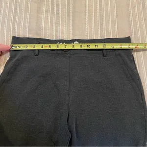 Betabrand Classic Dress Pant Bootcut Pull On Yoga Pant in Charcoal Grey Medium thumbnail 8