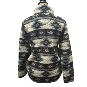 Roper Southwestern Print Fleece Quarter Zip Pullover Cowgirl Chic Womens Size XS thumbnail 3