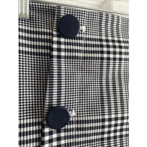 J Crew Glen Plaid Mini Skirt Womens Size‎ 10 Black Dark Academia Preppy Office thumbnail 3