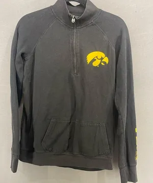 Iowa Hawkeyes quarter zip Victoria’s Secret Linn size medium thumbnail 1