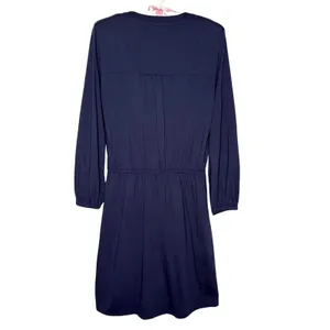 Lilly Pulitzer Beckett 100% Pima Cotton Shirt Dress Blue‎ Size Small thumbnail 5