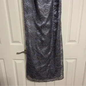 Jovani Purple & Gold Embellished Strapless Dress thumbnail 3