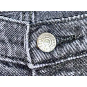 Abercrombie & Fitch Dad High Rise Black Denim Relaxed Straight Leg Jeans Sz 28 6 thumbnail 5