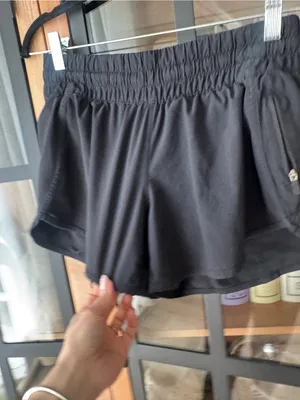 Lululemon Tracker Shorts running low rise V *4" Black swift liner thumbnail 7