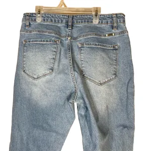KanCan Light Wash Frayed Hem High Waisted Denim Jeans‎ 11/29 thumbnail 6